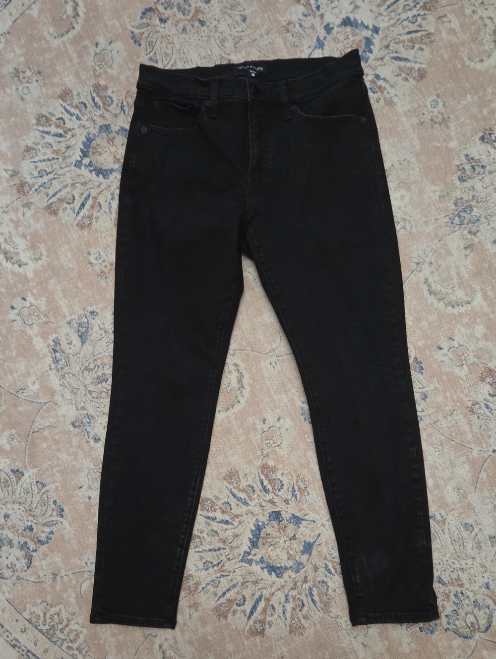 Lucky Brand Women Black Mid Rise Skinny Jeans Classic 5 Pocket Style 10/30A EUC